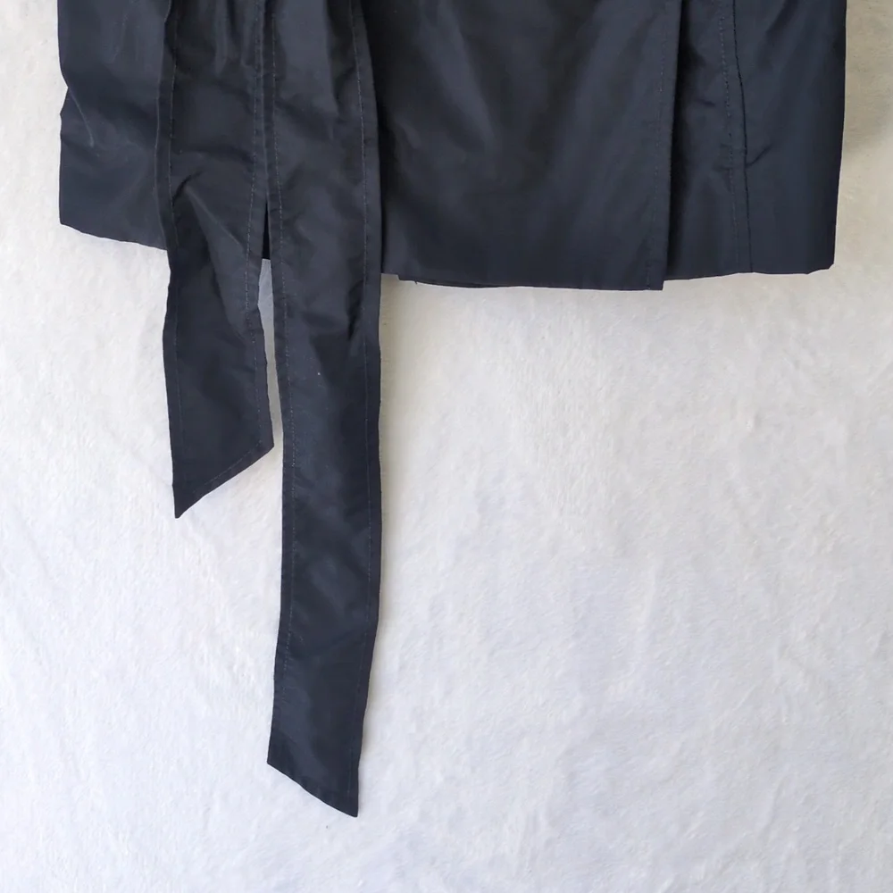 Cori Collection‎ Women's Contemporary Navy Short Trench Coat Size 8